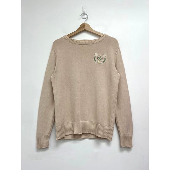 Kiel James Patrick Sweaters - Kiel James Patrick Newport Tennis Club Embroidered Monogram Preppy Sweater - Med